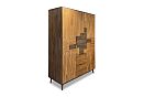 Шкаф для одежды 3-х дверный &quot;Irving Design&quot; 2 ящика графит, бейц-масло 2