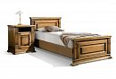 Кровать "Верди Люкс" (высокое изножье); с основанием, без матраса; *П 3.487.1.08; (900x2000); дуб рустикаль с патиной
