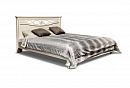 Кровать "Валенсия" (низкое изножье); с основанием, без матраса; (1800x2000); античная темпера с серебром