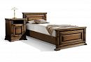 Кровать "Верди Люкс" (высокое изножье); с основанием, без матраса; *П 3.487.1.08; (900x2000); венге