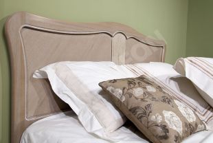 (Katrin) Оригинальный дизайн кровати – инкрустация натуральным шпоном дуба