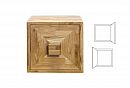 Модуль для стеллажей открытых 1-но дв. &quot;Cube Design&quot; фасад "косынка" бейц-масло 2