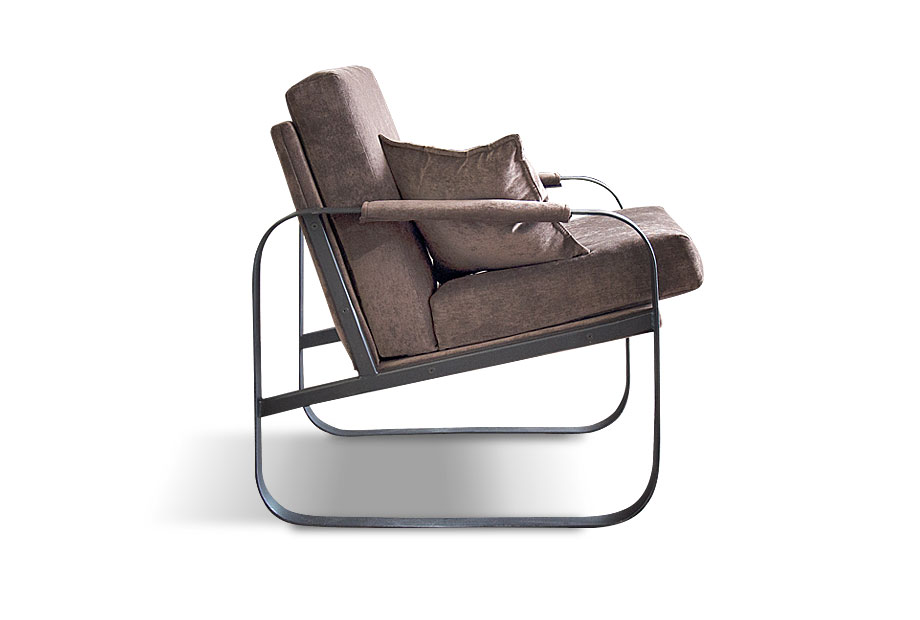 Кресло "Фил"; нераскл.; черный; Velvet Lux 07+Velvet Lux 73 (гр. 1/СМ)