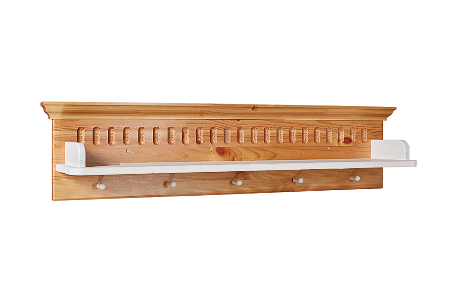 Полка настенная "Хельсинки"; белый воск