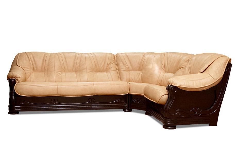 "Милан-1" диван угловой; нераскл.; 1-1; начальная группа кожи