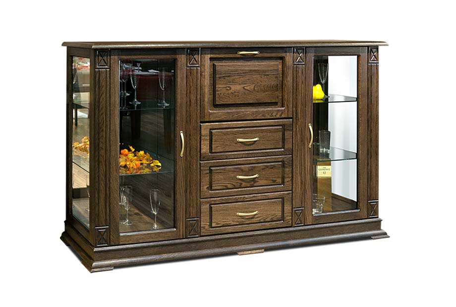 Тумба "Верди Люкс 3/3з"; венге