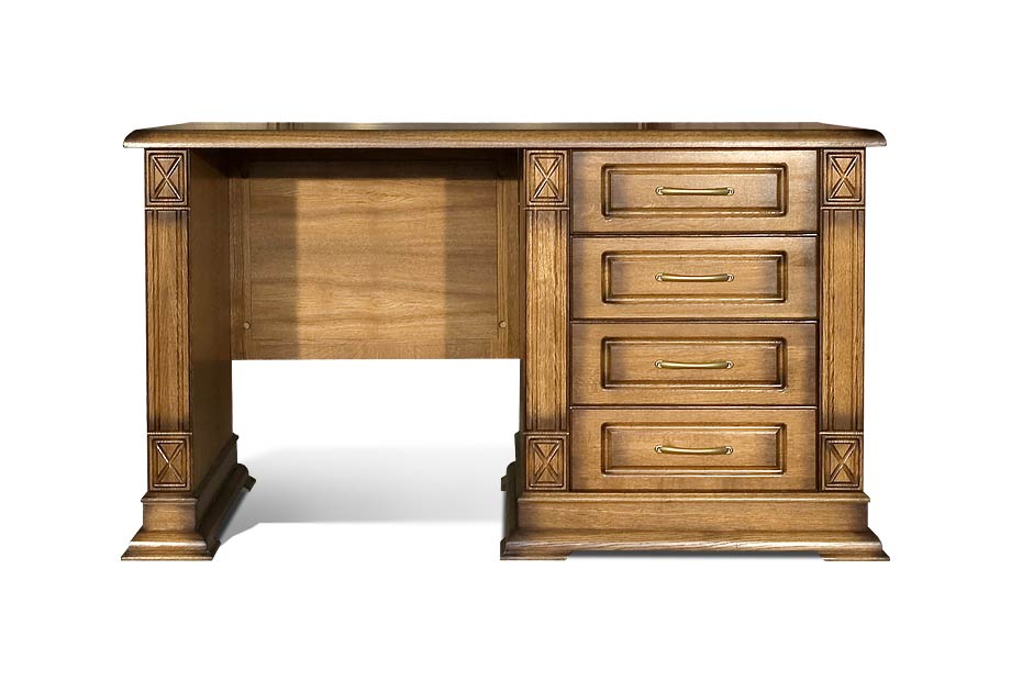 Стол письменный "Верди Люкс 9"; тумба справа; грин