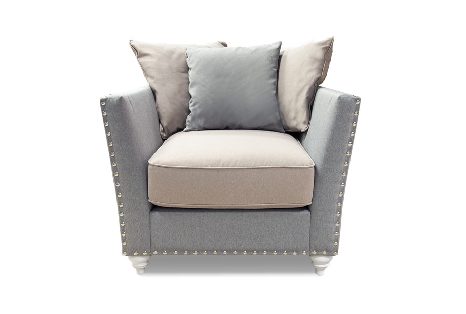 "Жаклин-6" кресло; нераскл.; 12; начальная группа ткани; дек. гвозди