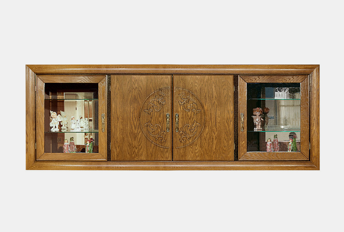 Шкаф навесной 4-х секционный "Соната" (декор)