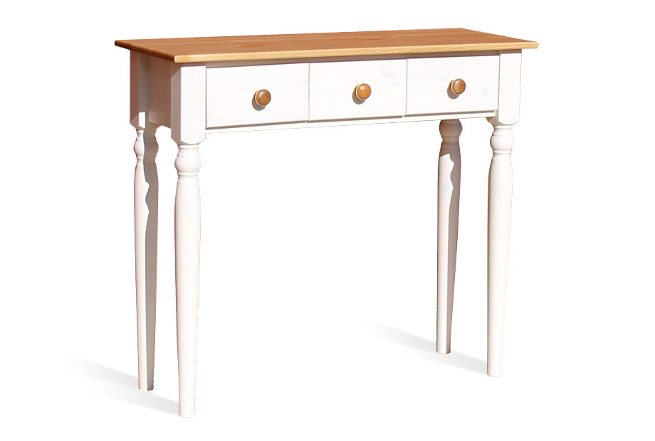 Консоль "Консолеа-3"; белый воск+серый