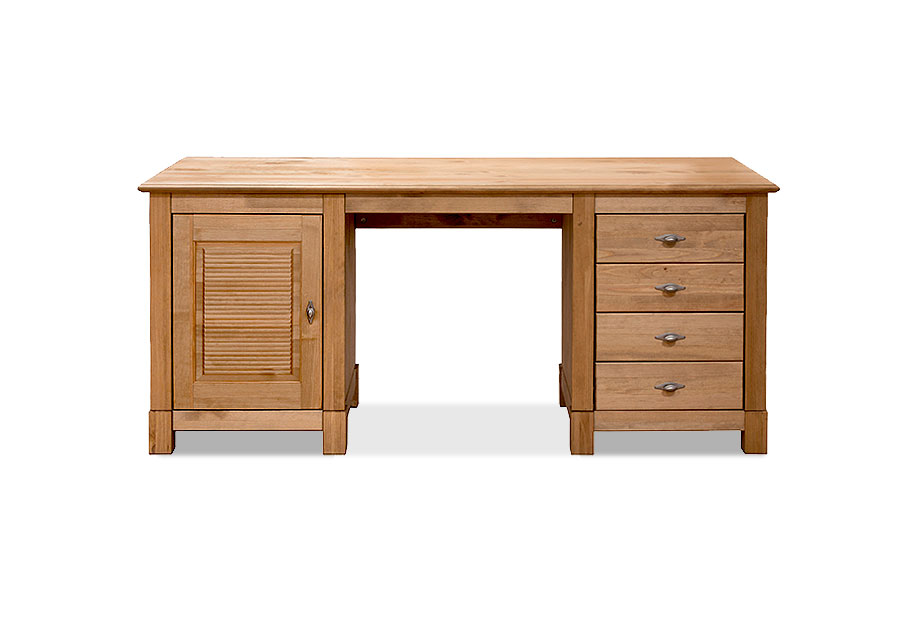 Стол письменный "Рауна" 14 (2 тумбы); бейц-масло