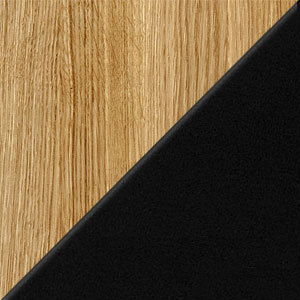 натуральный дуб, чёрный металл