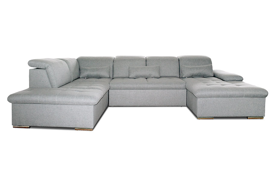 "Престон" диван П-образный; раскл.; 4AL91L20M8R; "Дельфин" (2580х1360); левый; начальная группа ткани