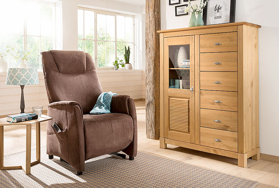 Комод "Рауна" 16; белый воск