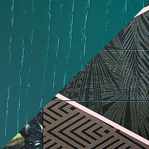 малахит, принт «тропик»