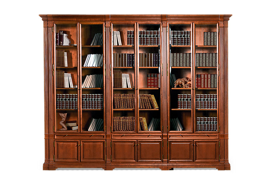 Набор мебели для библиотеки "Престиж-17.3"; ГМ 5931-11; мокко