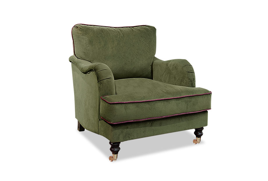 "Мишель" кресло; нераскл.; белая эмаль; Verona 04+Verona 69 (гр.2)