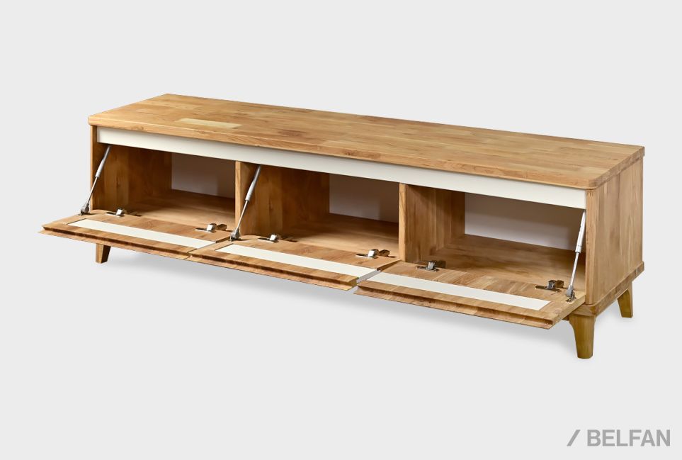 Тумба под ТВ "Wallstreet" 170 массив дуба, МДФ 2