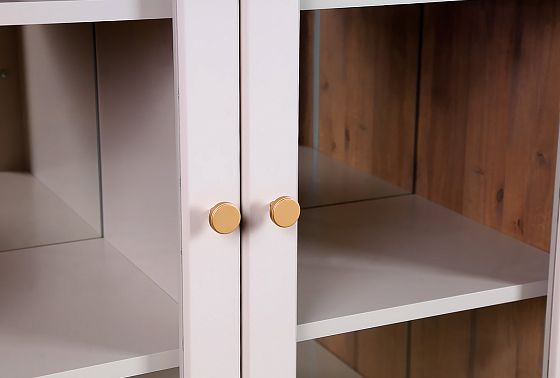 Витрина 2-х дверная "Меридиан" массив дуба, МДФ 3