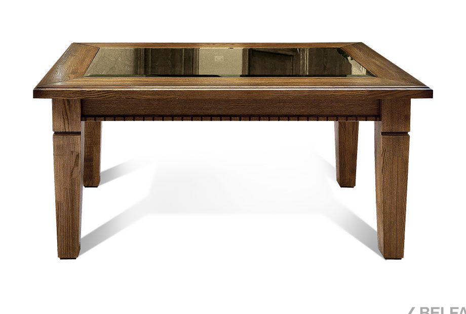 Стол журнальный "Верди Люкс 3" массив и шпон дуба 1