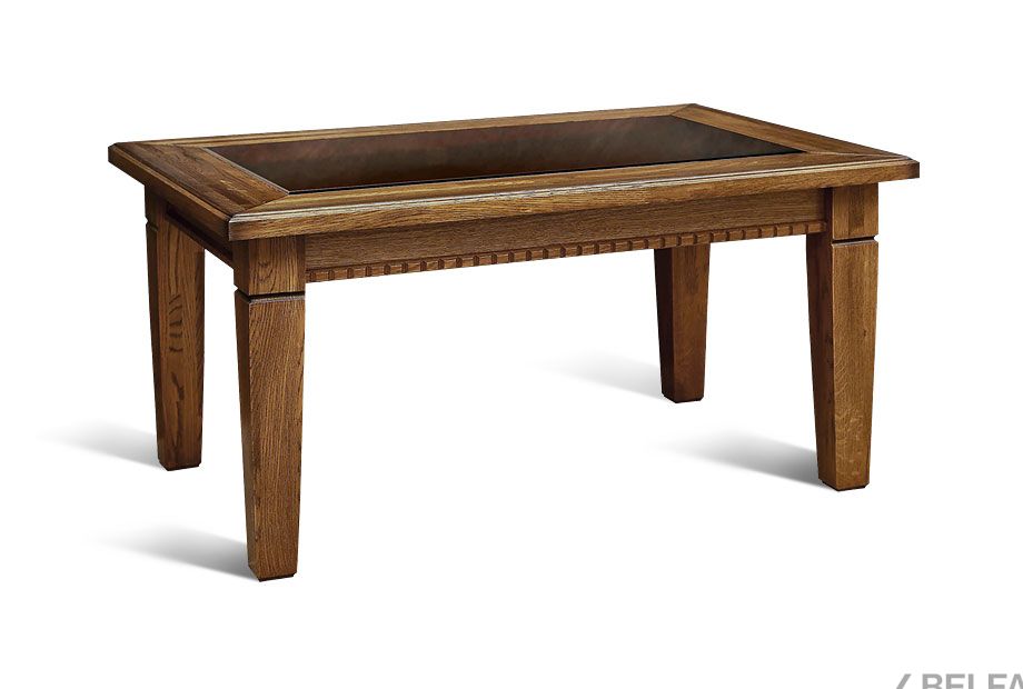 Стол журнальный "Верди Люкс 3" массив и шпон дуба 2