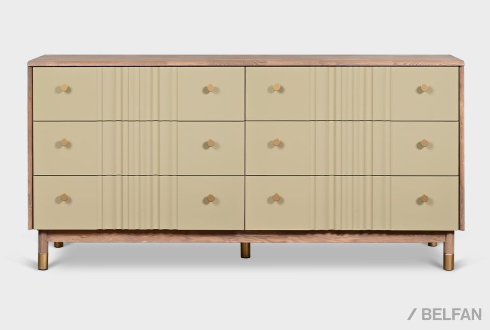 Комод "Меридиан" 6 массив дуба, МДФ 2