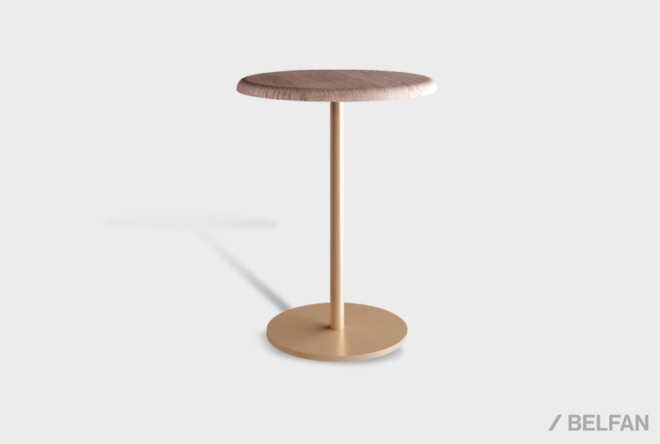 Стол журнальный "Меридиан" массив дуба, металл 5