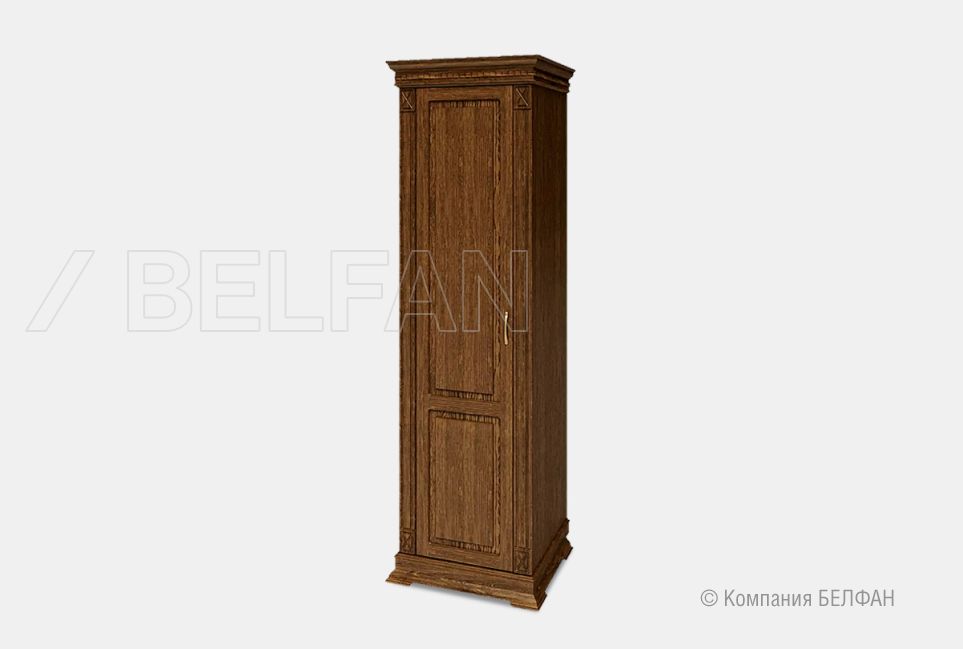 Шкаф 1-но дверный "Верди Люкс" массив и шпон дуба 1
