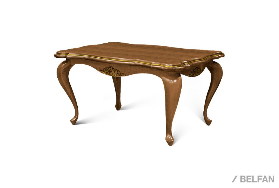 Стол журнальный "Грация" массив и шпон дуба 1