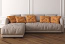 "Kassel" диван с оттоманкой; раскл.; 6ML2MR; Выкатной Roll-out (1350*2000); левый; Atmosphera 200+Atmosphera 240 (гр.Т6/МТХ)