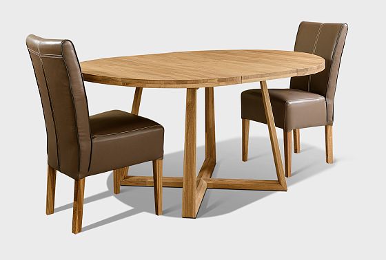 Стол обеденный "Мидгард" (раскладной) массив дуба 4