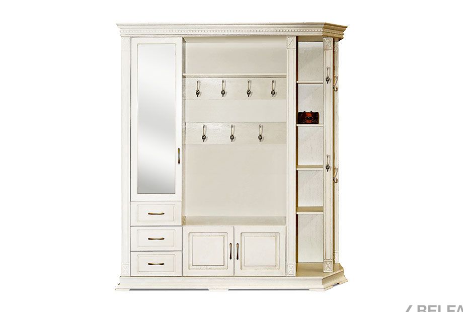 Шкаф комбинированный "Верди Люкс" 2 массив и шпон дуба 1