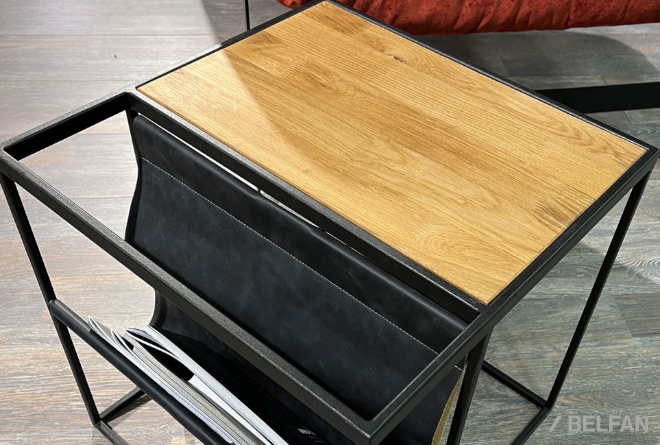 Стол журнальный "Art Collection" c газетницей массив дуба 3