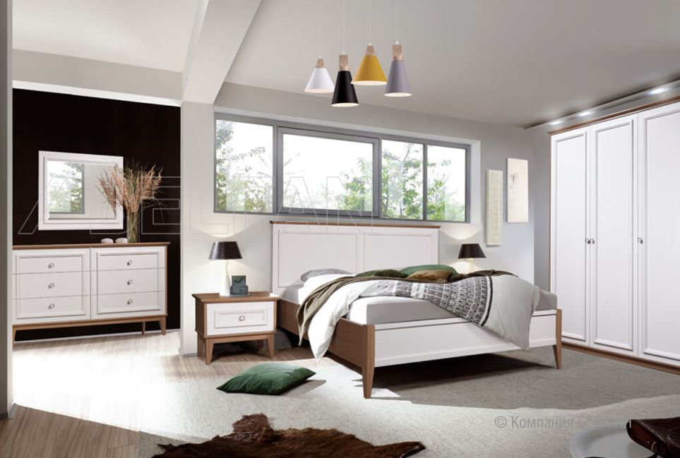 Тумба прикроватная "Кённинг" массив и шпон дуба, МДФ 2