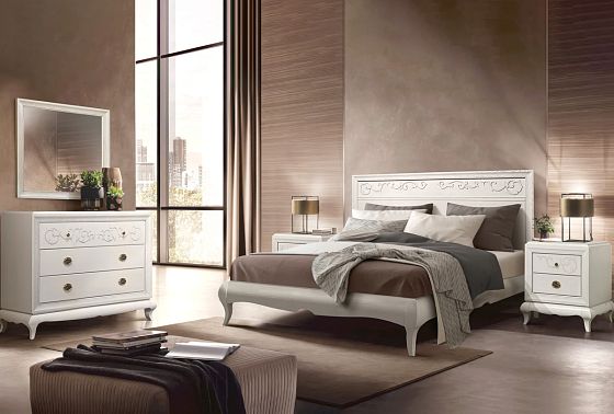 Тумба прикроватная "Соната" (декор) массив и шпон дуба 8