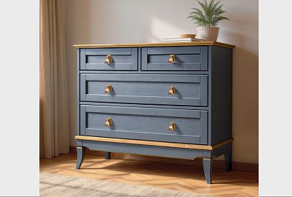 Комод "Стюарт"; *ГМ 6563; марено, натуральный дуб