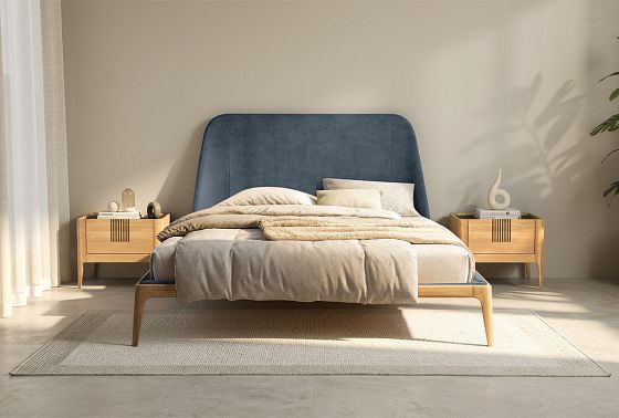 Кровать "Bergamo" (мягкое изголовье) массив дуба 8