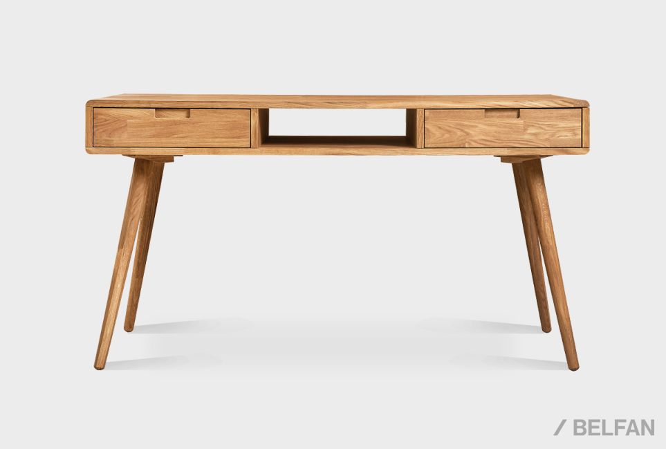 Стол письменный "Ирвинг" (2 ящика) массив дуба 6