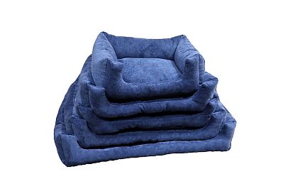 Лежанка для животных (прямоугольная); 450х180х350; синяя