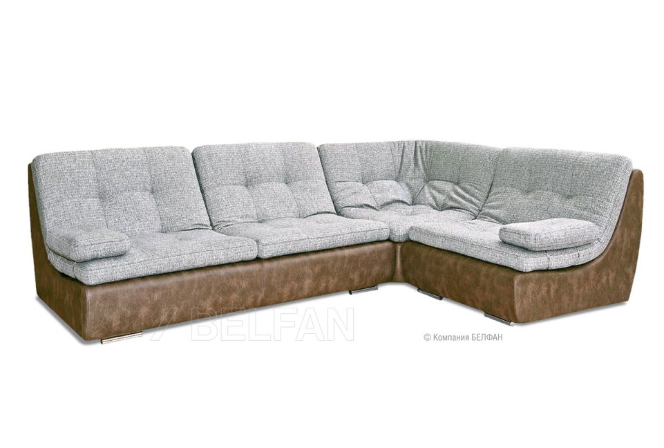 "Милфорд" диван угловой; раскл.; 03+10+90+30М+03; Пума (3050х1320); начальная группа ткани