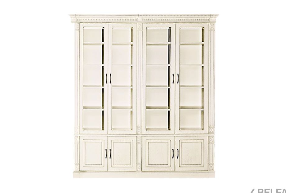 Набор мебели для библиотеки "Верди Люкс 4" массив и шпон дуба 1