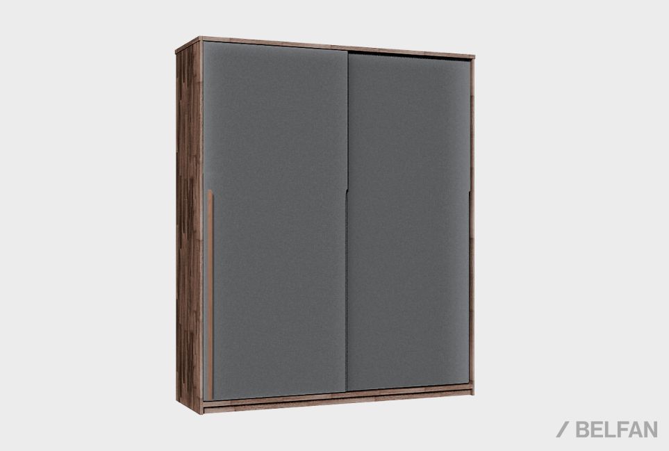 Шкаф-купе 2-х дверный "Wallstreet" массив дуба, МДФ 1