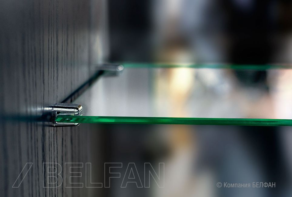 Тумба высокая "Сакраменто" (стекло) массив и шпон дуба, МДФ 6