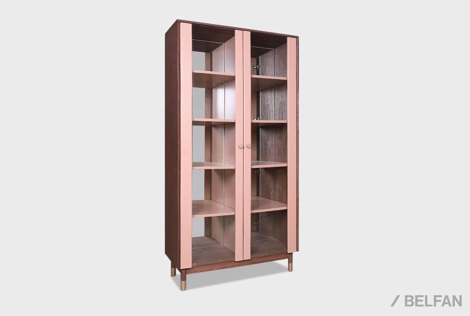 Витрина 2-х дверная "Меридиан" массив дуба, МДФ 2