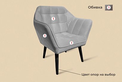 "Остин" кресло; нераскл.; 12; венге; начальная группа ткани "Остин" кресло; нераскл.; 12; венге; начальная группа ткани