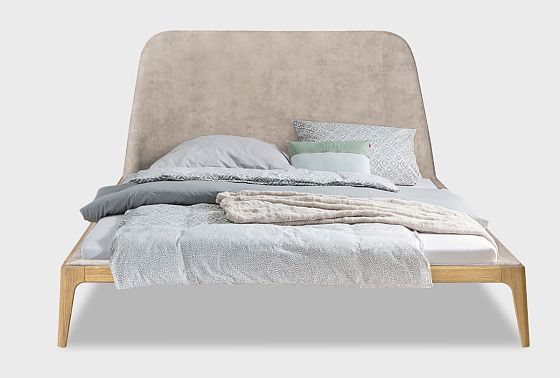 Кровать "Бергамо" (мягкое изголовье) массив дуба 8