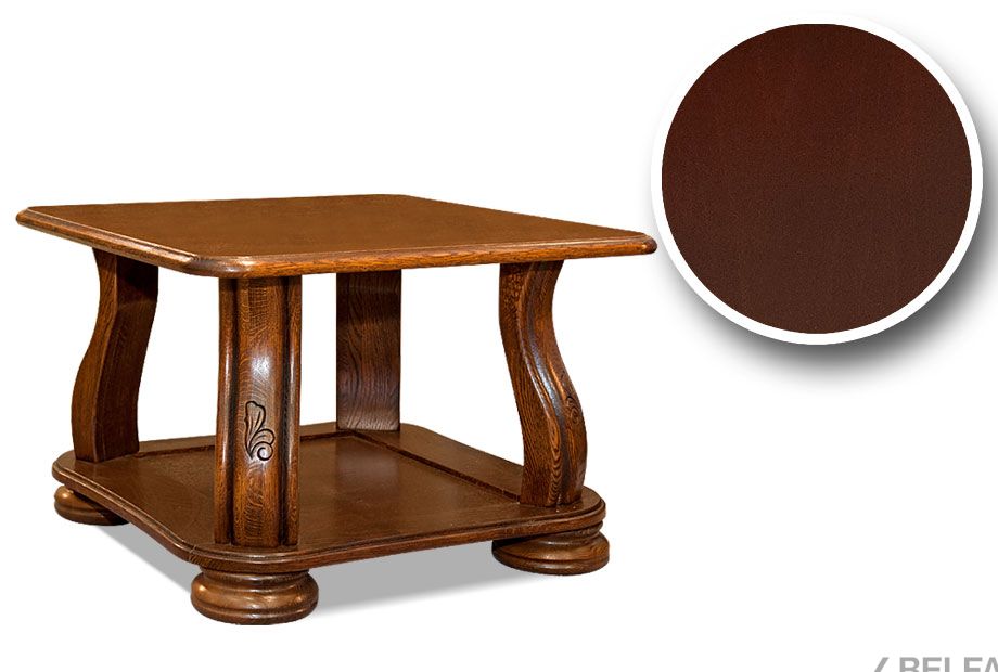 Стол журнальный "Амадей" (квадратный) массив и шпон дуба 1