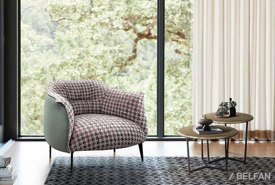 Стол журнальный "Art Collection" круглый 60 массив дуба, металл 2