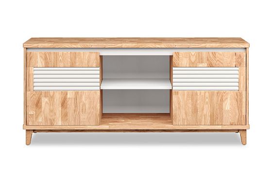 Тумба "Wallstreet" 3 (с нишей) массив дуба, МДФ 2