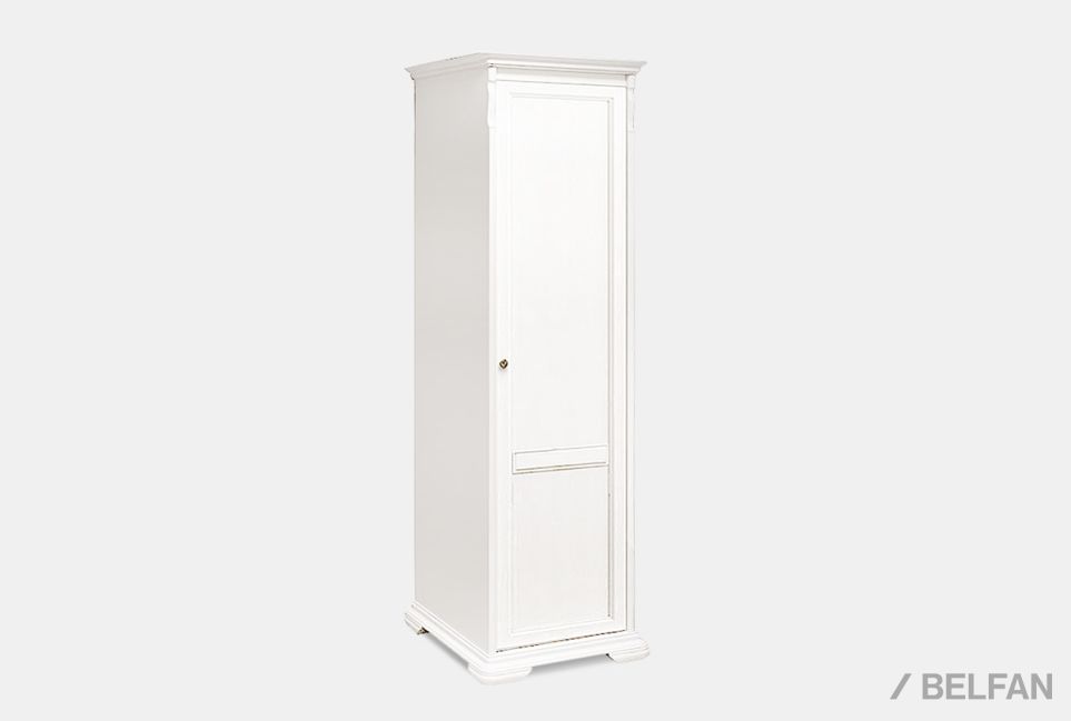 Шкаф 1-но дверный для прихожей "Лика" (правый) массив и шпон дуба 1